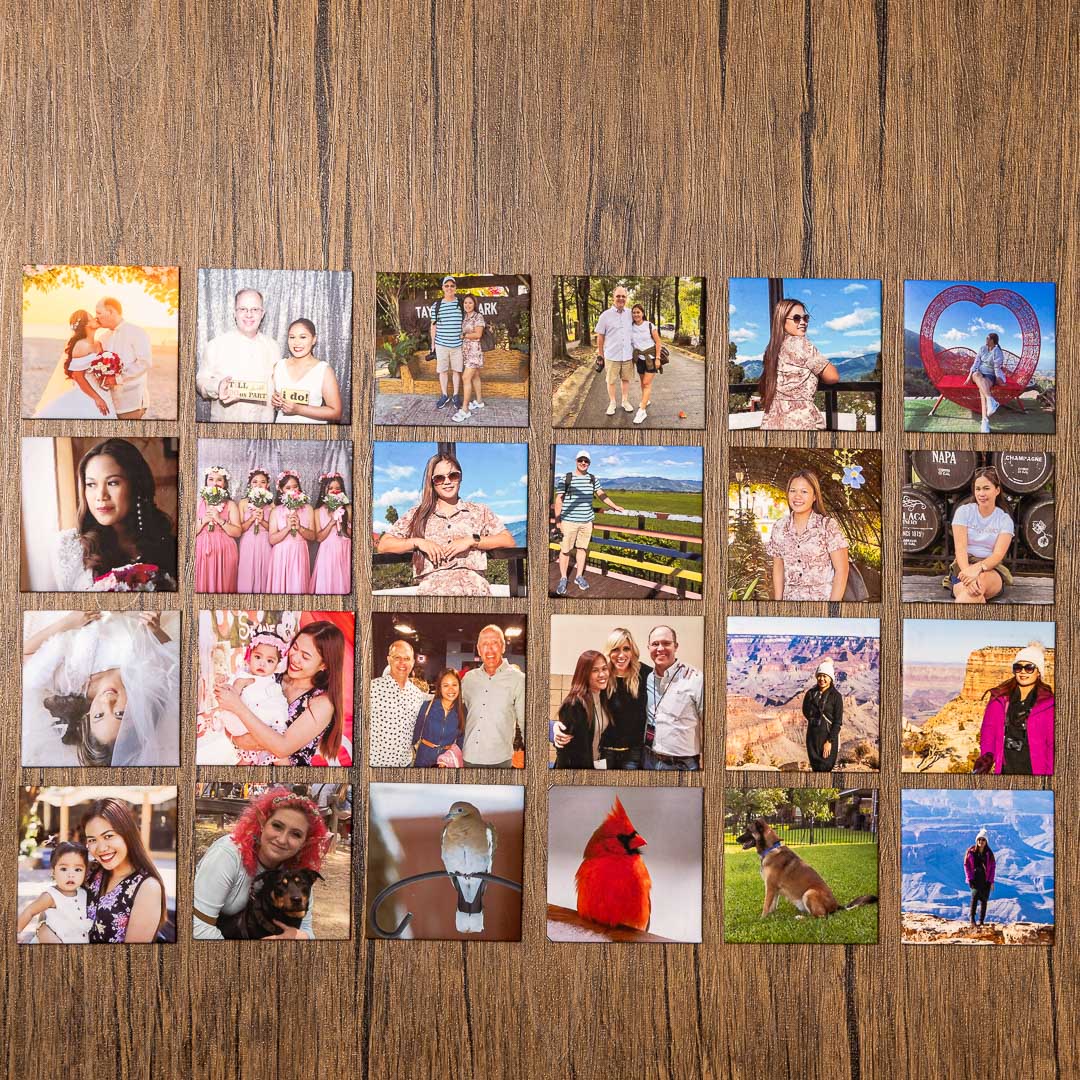 Custom Square Photo Magnets (set of 24)