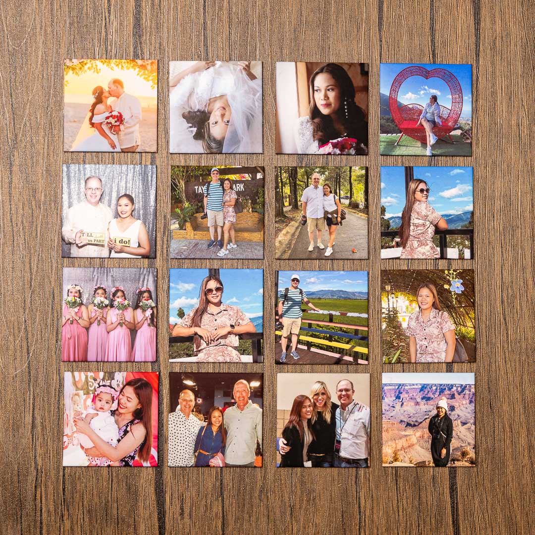 Custom Square Photo Magnets (set of 16)